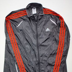 Adidas Windbreaker Jacket Orange & Gray